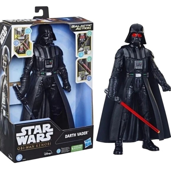 Star Wars DARTH VADER Action Figure Obi Wan Kenobi Galactic Action Inter… - Picture 1 of 16